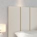 Cabeceira Suspensa Estofada Decoração Quarto Cama Box Casal 1,40 Julia Areia Suede - Lojas RPM