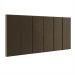 Cabeceira Suspensa Estofada Decoração Quarto Cama Box Casal 1,40 Julia Marrom Suede - Lojas RPM