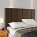 Cabeceira Suspensa Estofada Decoração Quarto Cama Box Casal 1,40 Julia Marrom Suede - Lojas RPM