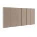 Cabeceira Suspensa Estofada Decoração Quarto Cama Box Casal King Size 1,95 Julia - Bege Suede - Lojas RPM