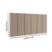 Cabeceira Suspensa Estofada Decoração Quarto Cama Box Casal King Size 1,95 Julia - Bege Suede - Lojas RPM