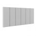 Cabeceira Suspensa Estofada Decoração Quarto Cama Box Casal King Size 1,95 Julia - Branco Corino - Lojas RPM