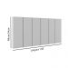 Cabeceira Suspensa Estofada Decoração Quarto Cama Box Casal King Size 1,95 Julia - Branco Corino - Lojas RPM