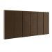 Cabeceira Suspensa Estofada Decoração Quarto Cama Box Casal King Size 1,95 Julia - Marrom Suede - Lojas RPM