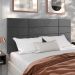Cabeceira Suspensa Estofada Encanto Cama Box Casal 1,40 Decoração Quarto - Cinza Suede - Lojas RPM