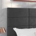 Cabeceira Suspensa Estofada Encanto Cama Box Casal 1,40 Decoração Quarto - Cinza Suede - Lojas RPM