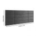 Cabeceira Suspensa Estofada Encanto Cama Box Casal 1,40 Decoração Quarto - Cinza Suede - Lojas RPM