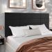 Cabeceira Suspensa Estofada Encanto Cama Box Casal 1,40 Decoração Quarto - Preto Suede - Lojas RPM