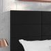 Cabeceira Suspensa Estofada Encanto Cama Box Casal 1,40 Decoração Quarto - Preto Suede - Lojas RPM