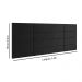 Cabeceira Suspensa Estofada Encanto Cama Box Casal 1,40 Decoração Quarto - Preto Suede - Lojas RPM