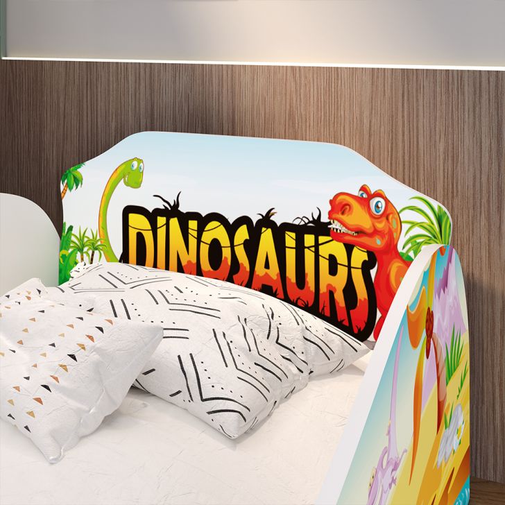 Jogo De Cama Solteiro Infantil Fofo Dinossauro Jurassic