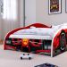 Cama Infantil Carro Corrida Fórmula 1 Mini Cama MDF Montessoriana Segura Decoração Quarto Menino Criança - Vermelho - RPM Móveis