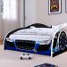 Cama Infantil Carro Drift Mini Cama MDF Montessoriana Segura Decoração Quarto Menino - Azul/Preto- RPM Móveis