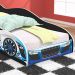 Cama Infantil Carro Drift Mini Cama MDF Montessoriana Segura Decoração Quarto Menino - Azul/Preto- RPM Móveis