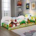 Cama Solteiro Animais Fazendinha Montessoriana MDF Resistente Segura Decoração Quarto Infantil Criança Menina Menino - RPM  