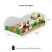 Cama Solteiro Animais Fazendinha Montessoriana MDF Resistente Segura Decoração Quarto Infantil Criança Menina Menino - RPM  