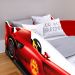 Cama Solteiro Carro Corrida Fórmula 1 Montessoriano MDF Segura Decoração Quarto Infanto Juvenil Menino - Vermelho - RPM