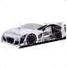 Cama Solteiro Carro Drift Branco Caminha Resistente Decoração Quarto Infantil Menino - RPM Móveis
