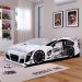 Cama Solteiro Carro Drift Branco Caminha Resistente Decoração Quarto Infantil Menino - RPM Móveis