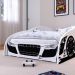 Cama Solteiro Carro Drift Branco Caminha Resistente Decoração Quarto Infantil Menino - RPM Móveis