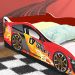 Cama Solteiro Carro Drift Vermelho Caminha Resistente Decoração Quarto Infantil Menino - RPM Móveis
