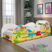 Cama Solteiro Infantil Dinossauro World Montessoriana Segura Proteção Lateral Decoração Quarto Menino Criança - RPM