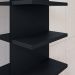 Conjunto Espelheira Aérea Prateleiras Organizadoras Espelho Astra e Kit Banheiro 4 Peças Aço Inox Resistente - Preto - RPM