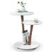 Conjunto Mesa Apoio e Lateral Vitória - Branco - RPM Móveis