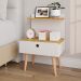 Conjunto Mesas de Cabeceira Nina cor Off White / Nature