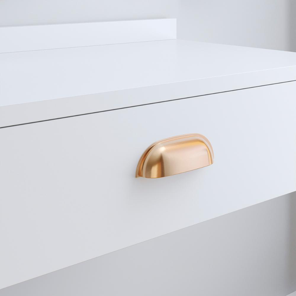 Conjunto Quarto 2 Mesas Cabeceira Retrô Mesinha Lateral Cama E Penteadeira Suspensa Organizadora Decoração Ambiente Branco - RPM Móveis  