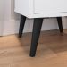 Conjunto Quarto 2 Mesas Cabeceira Retrô Mesinha Lateral Cama E Penteadeira Suspensa Organizadora Decoração Ambiente Branco - RPM Móveis  