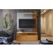 Estante Home TV 47 48 50 55 60 Polegadas Porta e Nicho Sala Pequena Chicago 1,36- Tauari Ripado/Cinza - Lojas RPM