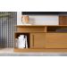 Estante Home TV 47 48 50 55 60 Polegadas Porta e Nicho Sala Pequena Chicago 1,36- Tauari Ripado/Off White - Lojas RPM