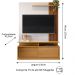Estante Home TV 47 48 50 55 60 Polegadas Porta e Nicho Sala Pequena Chicago 1,36- Tauari Ripado/Off White - Lojas RPM