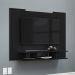 Estante Painel EJ Televisão 22 32 40 42 47 48 Polegadas com Nichos Sala Quarto Pequeno- Preto – RPM