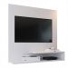 Estante Painel Parede Smart New TV 32 Polegadas Prateleiras Decorativas Sala Quarto Pequeno Retrô – Branco - RPM