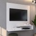 Estante Painel Parede Smart New TV 32 Polegadas Prateleiras Decorativas Sala Quarto Pequeno Retrô – Branco - RPM