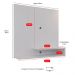 Estante Painel Parede Smart New TV 32 Polegadas Prateleiras Decorativas Sala Quarto Pequeno Retrô – Branco - RPM