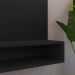 Estante Painel Parede Smart New TV 32 Polegadas Prateleiras Decorativas Sala Quarto Pequeno Retrô – Preto - RPM