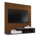 Estante Painel Parede Smart New TV 32 Polegadas Prateleiras Decorativas Sala Quarto Pequeno Retrô – Ripado Cinza - RPM