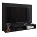 Estante Painel Suspenso TV 48 Polegadas Nicho Organizador Prateleira Decorativa Sala Quarto Moderno Dubai - Preto - RPM