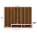 Estante Painel Suspenso TV 48 Polegadas Nicho Organizador Prateleira Decorativa Sala Quarto Moderno Dubai Ripado/Off White - RPM Móveis