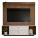 Home Dakar Estante Painel Tv Até 75 Polegadas Ripado Prateleira 2 Portas Basculante - Cedro/Off White Perolizado - Lojas RPM