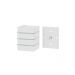 Kit 2 Arandelas de Parede Plus 1205 Branco com Focos e 3 Frisos - RPM Móveis
