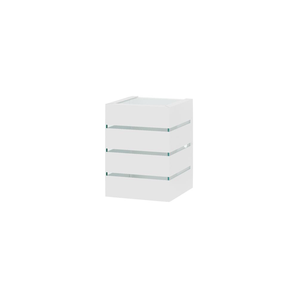 Kit 2 Arandelas de Parede Plus 1205 Branco com Focos e 3 Frisos - RPM Móveis
