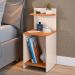Kit 2 Mesas Cabeceira Fantasy Off White/Cinamomo Prateleira Organizadora Painel Suspenso Bia Estofado Cama Box Queen Size 1,60 Bege - Lojas RPM