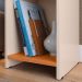 Kit 2 Mesas Cabeceira Fantasy Off White/Cinamomo Prateleira Organizadora Painel Suspenso Bia Estofado Cama Box Queen Size 1,60 Bege - Lojas RPM
