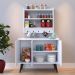 Kit Aparador Buffet Organizador Prateleira Interna Truzzi Armário Parede Porta Condimentos Cozinha Amélia - Branco - RPM Móveis