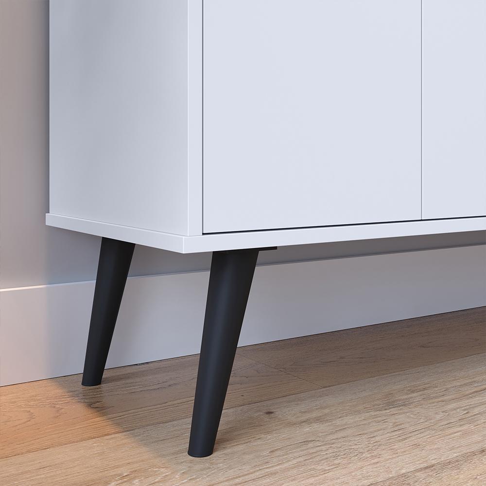 Kit Aparador Buffet Organizador Prateleira Interna Truzzi Armário Parede Porta Condimentos Cozinha Amélia - Branco - RPM Móveis
