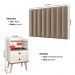 Kit Cabeceira Estofada Cama Box Solteiro 90 cm Sophia Bege e Mesinha Canto Quarto 2 Gavetas Retrô Nicho Decorativo Dream Off White/Freijó- RPM